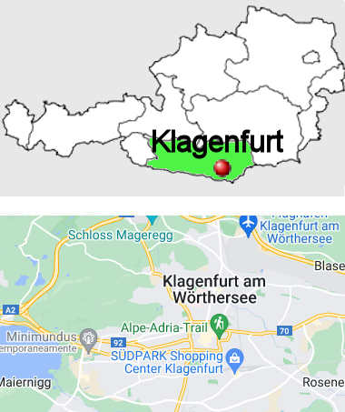 Carta stradale online di Klagenfurt