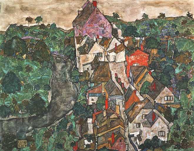 Egon Schiele: Paesaggio a Krumau