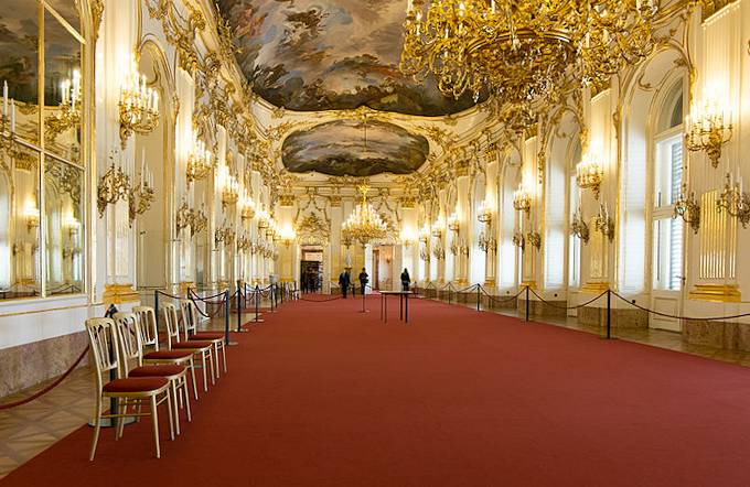 Il castello di Schnbrunn - gli interni