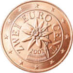 La moneta ausdtriaca da 2 centesimi