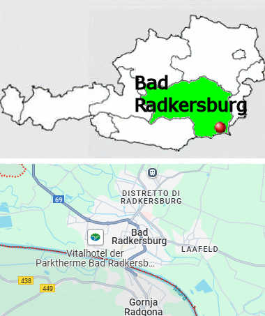 Carta stradale online di Bad Radkersburg