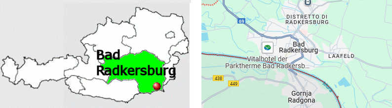 Carta stradale online di Bad Radkersburg