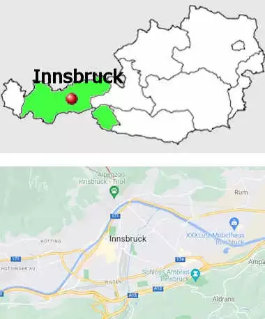 Carta stradale online di Innsbruck