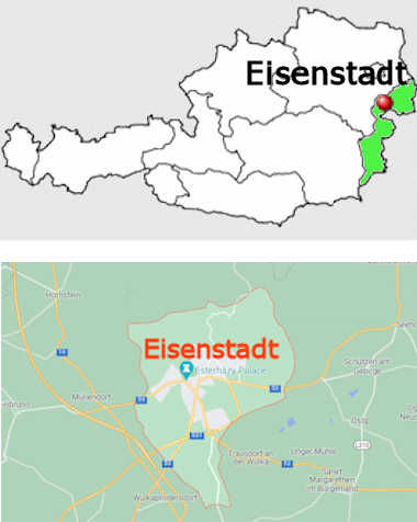 Carta stradale online di Eisenstadt