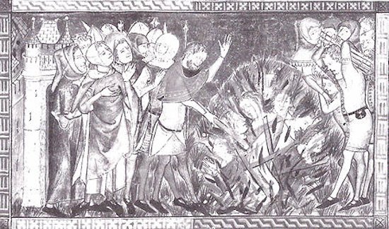 1348: un gruppo di ebrei viene bruciato in pubblico