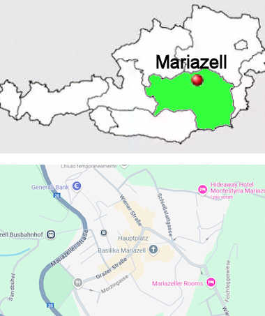 Carta stradale online di Mariazell