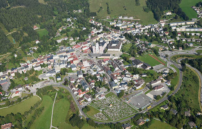 Foto aerea di Mariazell