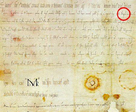 Il documento del 996 in cui appare per la prima volta la parola 'Ostarricchi'