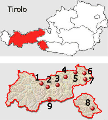 Carta stradale online del Tirolo
