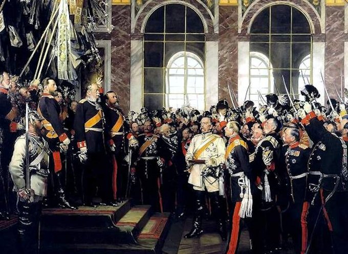 La proclamazione del Reich della Germania, nel 1871