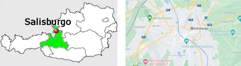 Carta stradale online di Salisburgo