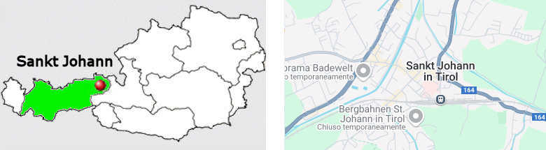 Carta stradale online di Sankt Johann