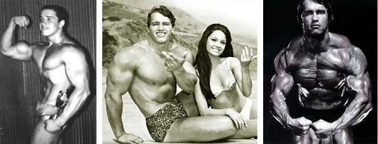 Arnold Schwarzenegger come mister muscoli