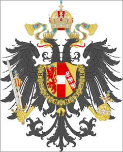 Lo stemma dell'impero asburgico nell'800