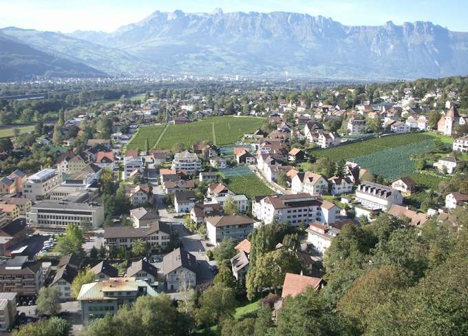 Panoramica di Vaduz