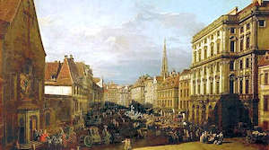 Vienna nel '700 - dipinta da Bernado Bellotto