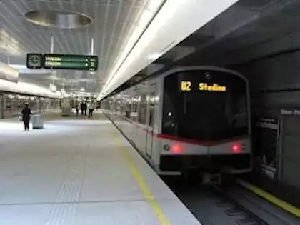 Una linea della metropolitana di Vienna