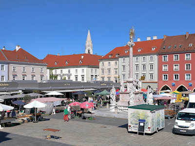 La piazza principale di Wiener Neustadt